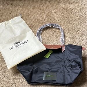 Longchamp Black and Brown Women's Bag large